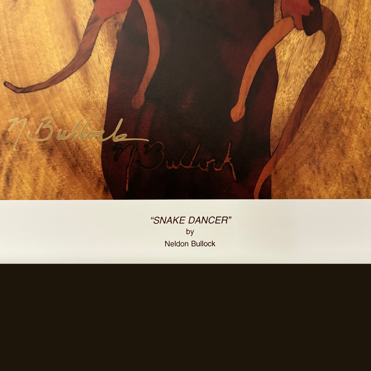 Snake-dancer-neldon-bullock-marquetry-art-print