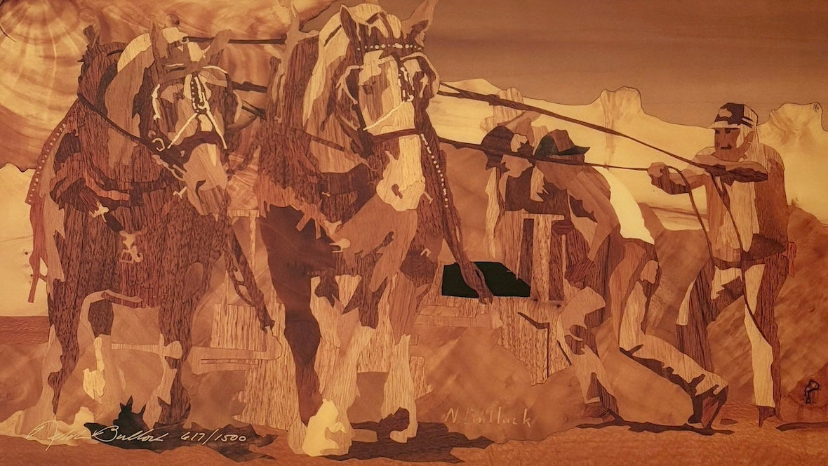 Teamwork-hero-neldon-bullock-vintage-wood-art-marquetry